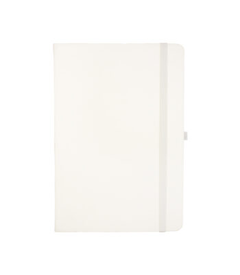 A5 Soft white PU Notebook with 80 sheets, calendar till 2026, available in nine colors