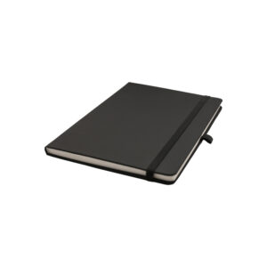 A5 Black Soft PU Notebook with 80 sheets with Pen loop, calendar till 2026, available in nine colors 