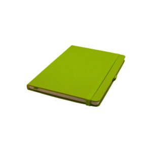 A5 Soft Light green PU Notebook with 80 sheets, calendar till 2026, available in nine colors