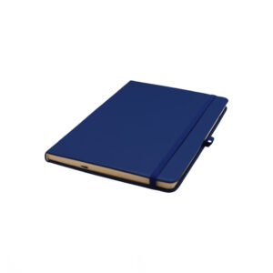 A5 Soft Blue PU Notebook with 80 sheets, calendar till 2026, available in nine colors