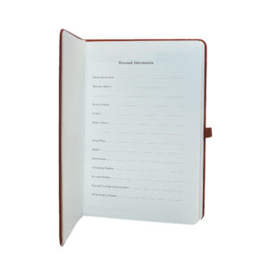 A5 Soft Purple PU Notebook with 80 sheets, calendar till 2026, available in nine colors