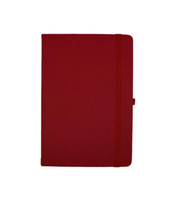 A5 Soft Maroon PU Notebook with 80 sheets, calendar till 2026, available in nine colors