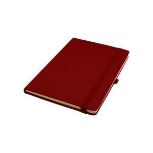 A5 Soft Maroon PU Notebook with 80 sheets, calendar till 2026, available in nine colors