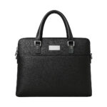 Orvani BG-30 black PU leather corporate briefcase