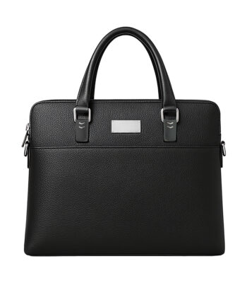 Orvani BG-30 black PU leather corporate briefcase