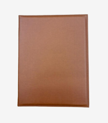 Custom printed PU leather Brown certificate holder for A4 awards and diplomas