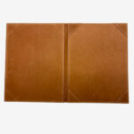 Custom printed PU leather Brown certificate holder for A4 awards and diplomas