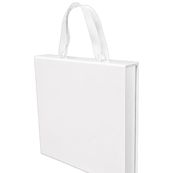 Medium White Gift box With Handle comes with evafoam and Cappa Board